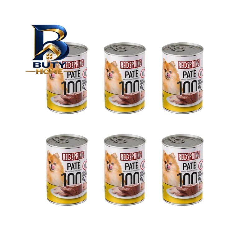 کنسرو سگ رداسپرینگ مدل Dog Chicken Tripe Pate با طعم مرغ و سیرابی وزن ۴۰۰ گرم بسته ۶ عددی