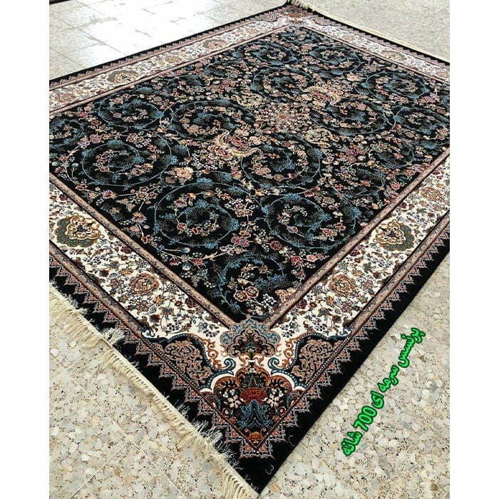 فرش افشان پرنسس ۷۰۰ شانه تراکم ۲۵۵۰ سرمه ای
