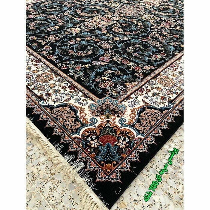 فرش افشان پرنسس ۷۰۰ شانه تراکم ۲۵۵۰ سرمه ای — تصویر ۲
