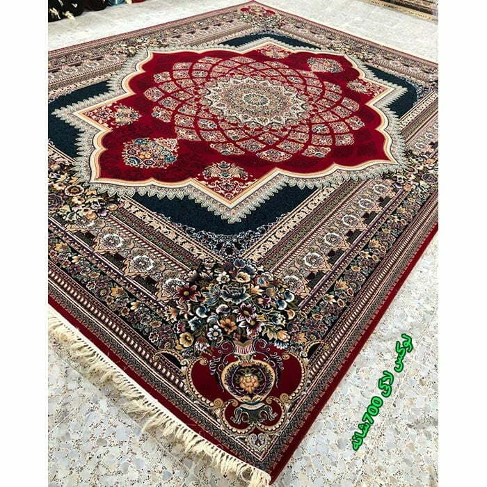 فرش کاشان طرح لوکس ۷۰۰ شانه لاکی