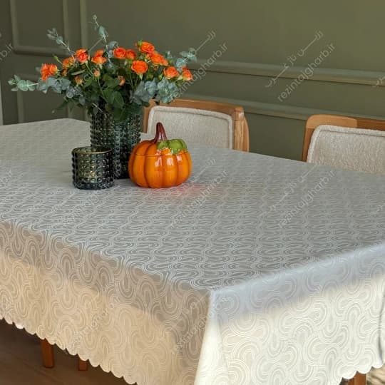 رومیزی ژاگارد مستطیل طرح کژال رزین تاژ — تصویر ۳