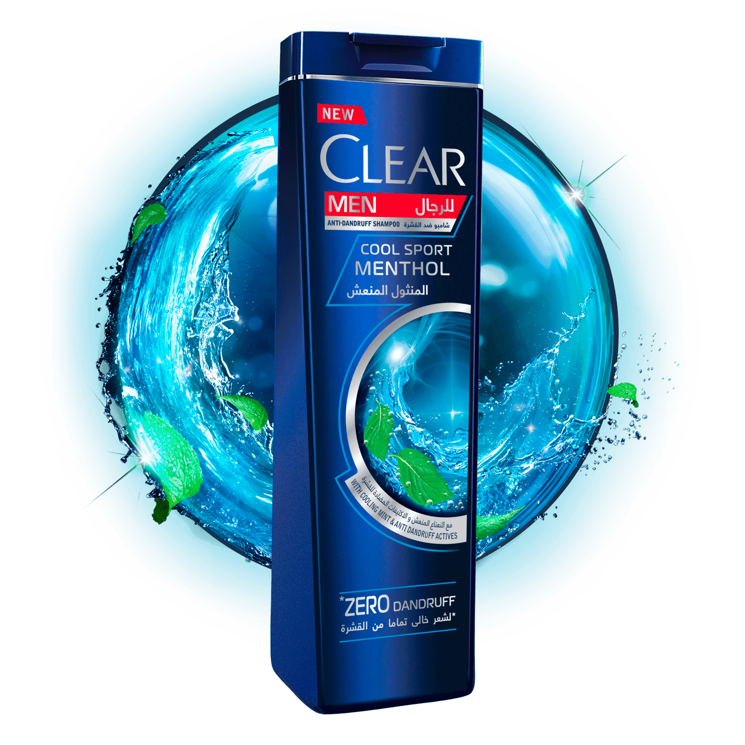 شامپو کلیر 400 میل ضد شوره – همراه با رایحه نعناع یخ – Clear men cool sport menthol