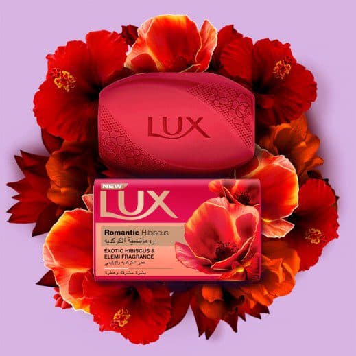 صابون لوکس 170 گرم Romantic Hibiscus عصاره هیبیسکوس و المی | Lux Soap