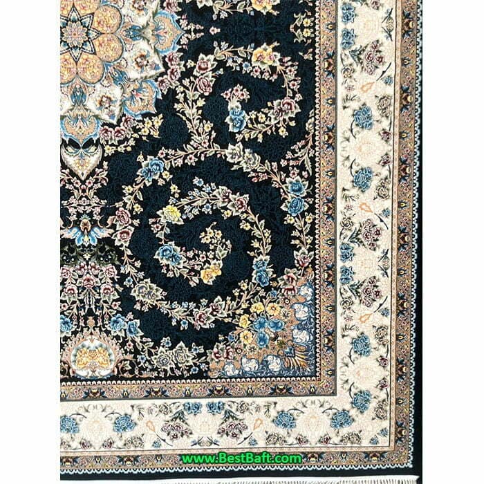 فرش کاشان آفرین ۷۰۰ شانه سرمه ای — تصویر ۳