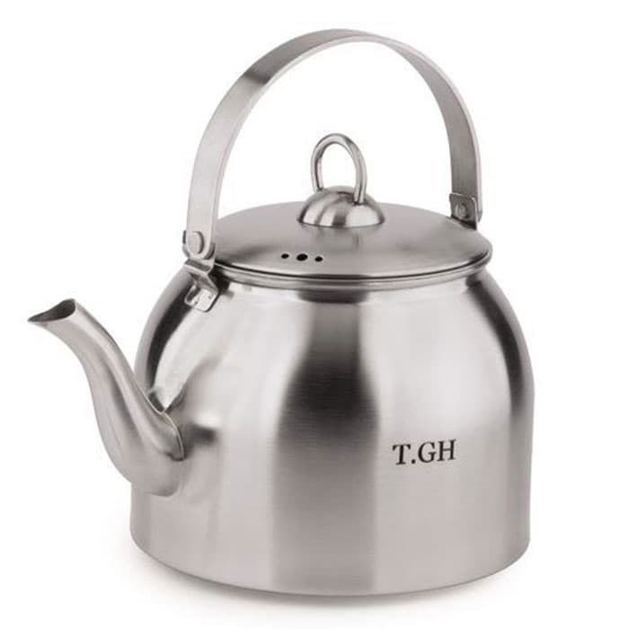 کتری قیطاسی T.GH مدل کارن 3 لیتری لوله دار مات کف چدن دستگیره استیل کد TGH-307000