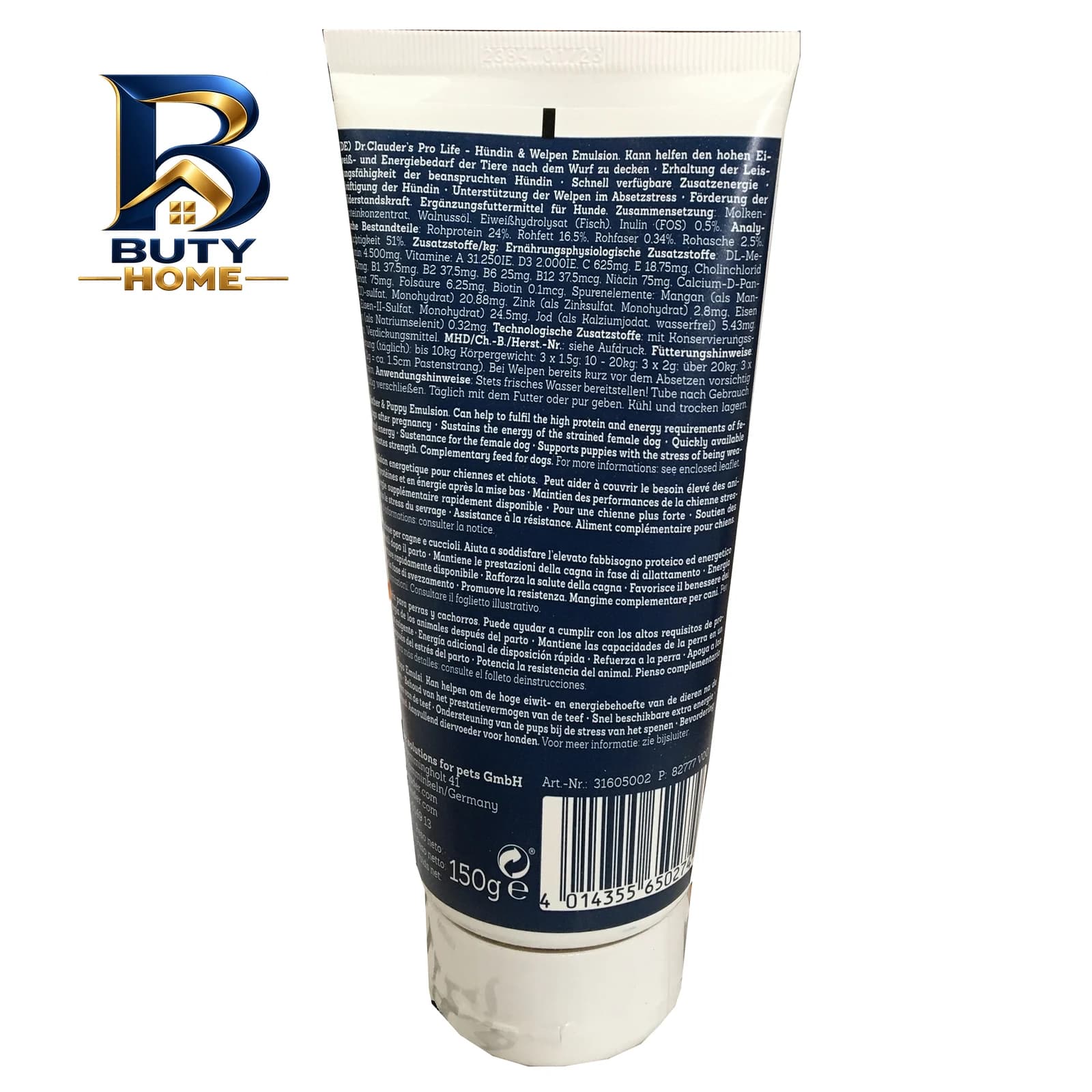 خمیر مولتی ویتامین سگ دکتر کلادرز مدل Mother & Puppy Emulsion وزن ۱۵۰ گرم — تصویر ۴