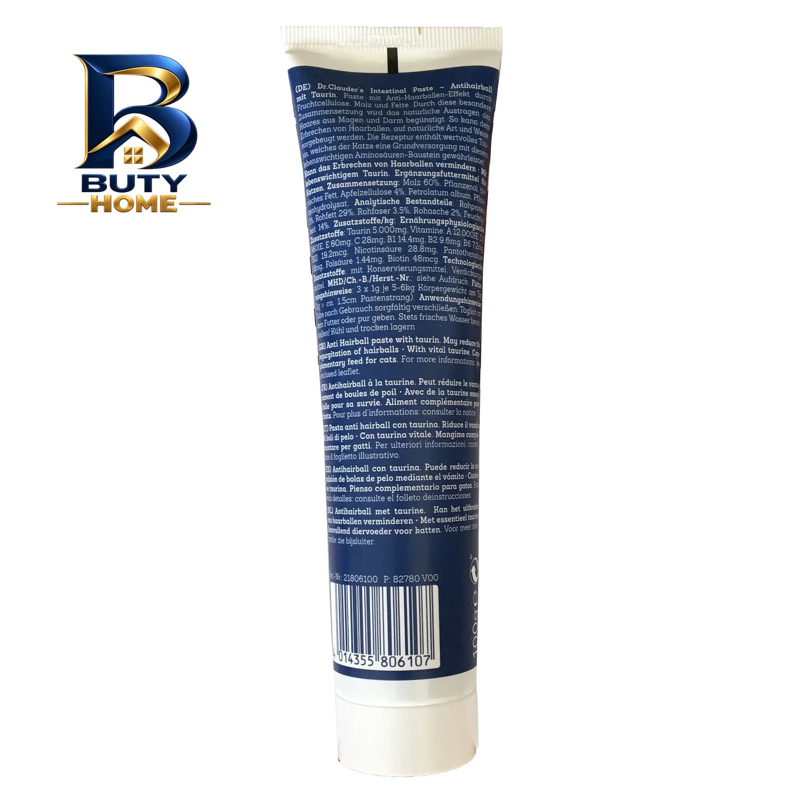 خمیر مالت گربه دکتر کلادرز مدل Anti Hairball +Taurin وزن 100 گرم — تصویر ۴