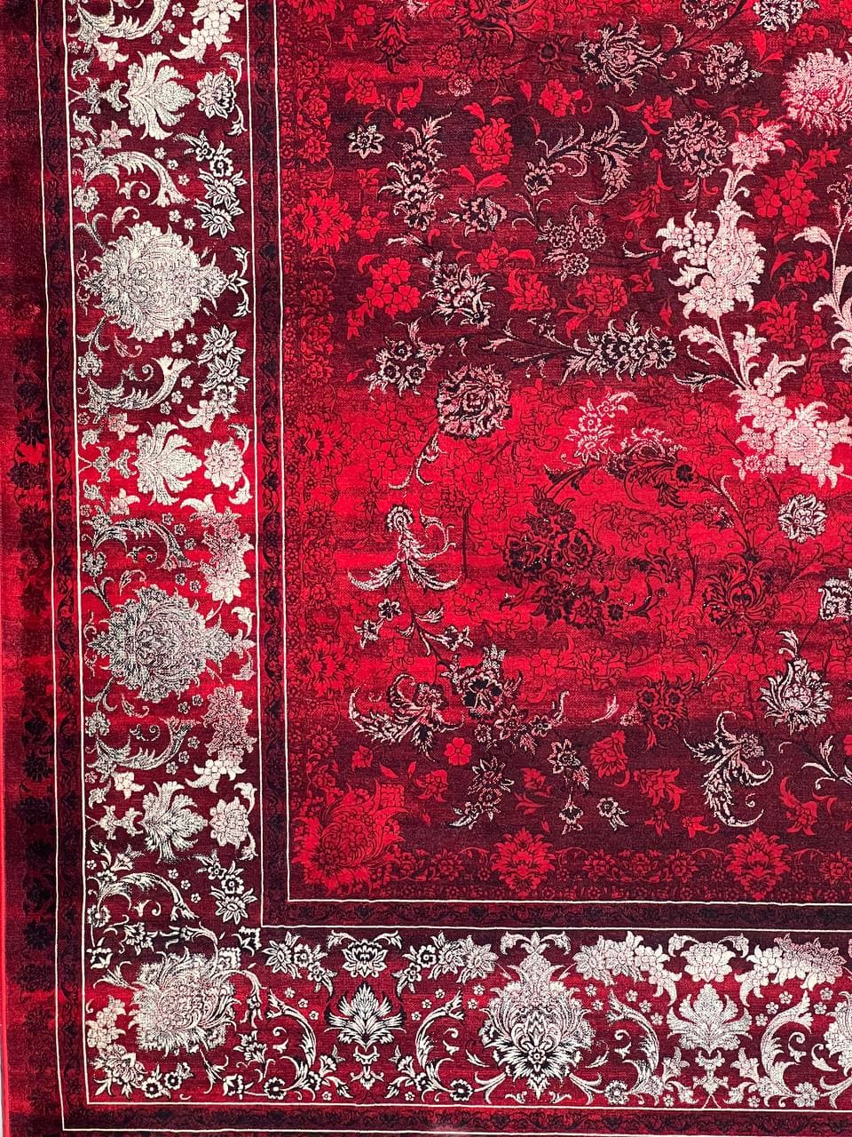 فرش ۱۲۰۰ شانه نقشه افشان K۴۰۳۳ زمینه لاکی — تصویر ۲