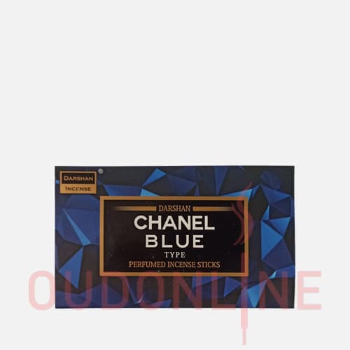 عود خوشبو کننده مخروطی دارشان Darshan مدل بلو شنل (بلو چنل) Blue chanel