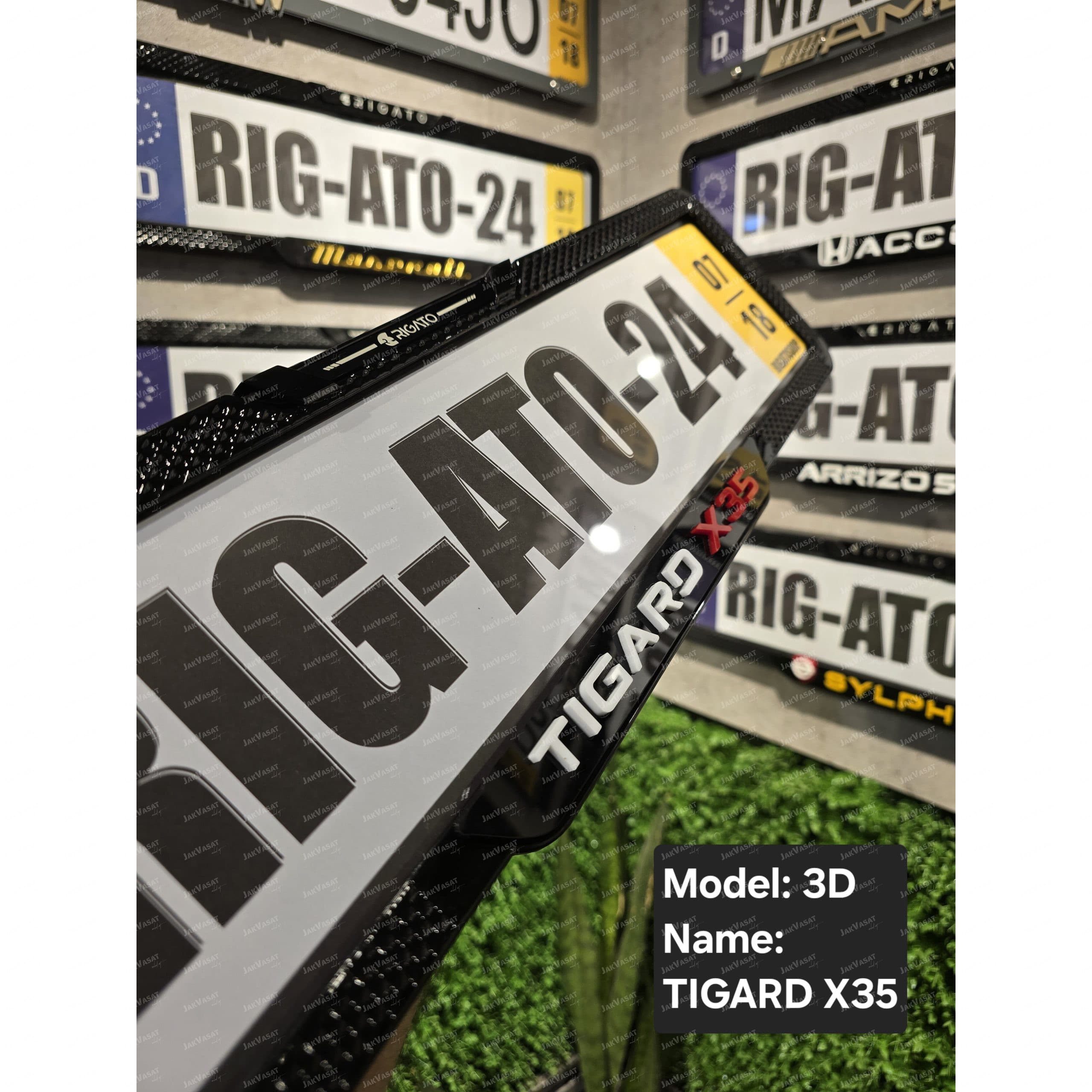 قابپلاک سهبعدی ضدسرقت تیگارد(Tigard) x35 سفید و قرمز — تصویر ۲