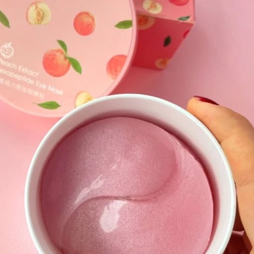 ماسک ورقه ای هلو پچ زیر چشم هلو روشن کننده آبرسان جوانساز مرطوب کننده خنک کننده دور چشم شاداب کننده آبرسان — تصویر ۴