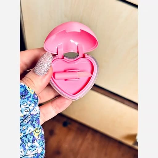 رژگونه کرمی پینترستی موس لب و گونه و سایه چشم قلبی همراه براش رنگبندی و پیگمنت بالا کیوت فانتزی دخترانه — تصویر ۷