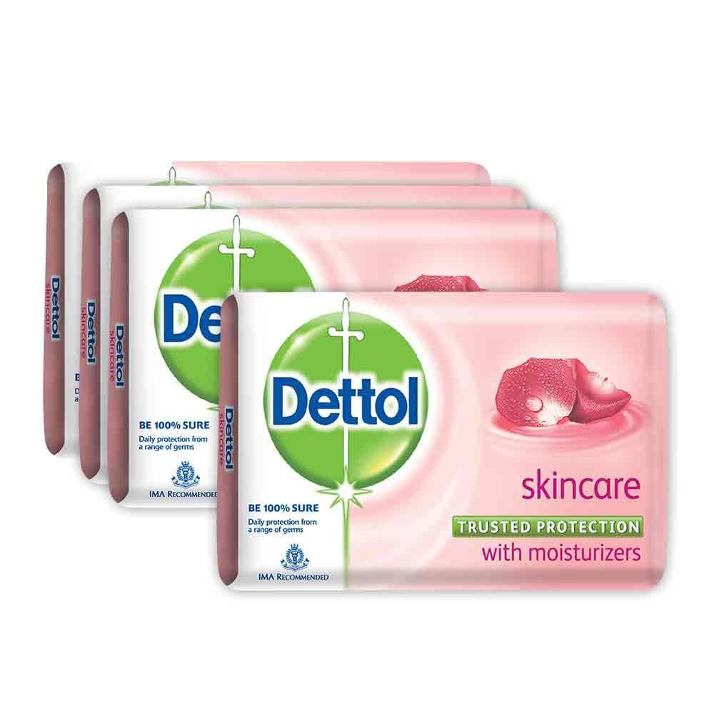 صابون دتول مراقبت از پوست 100 گرم باکس 6 عددی | ِDettol Skincare soap antibacterial Skin protection