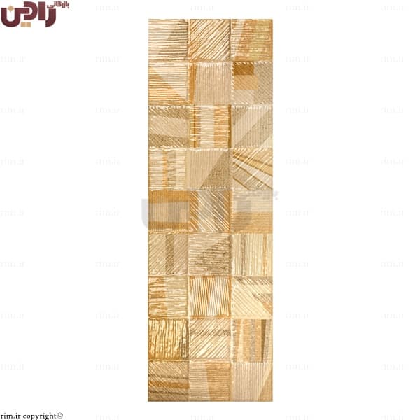 کاشی پژواک مدل وینچی استراکچر دومینو کرم سایز 90×30
