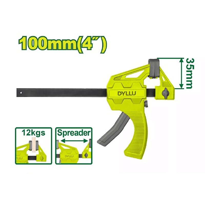 گیره دستی فشاری 100 میلی متری دایلو مدل DTCP4374 — تصویر ۲