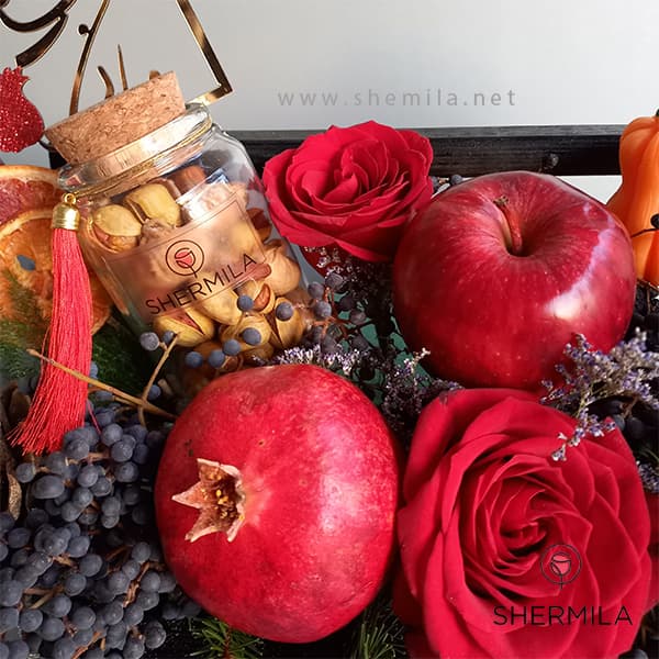 باکس گل دو طبقه یلدایی کاران — تصویر ۳