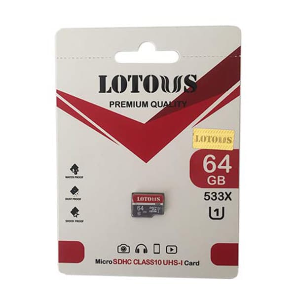 کارت حافظه‌ لوتوس مدل U1 533X ظرفیت 64 گیگابایت