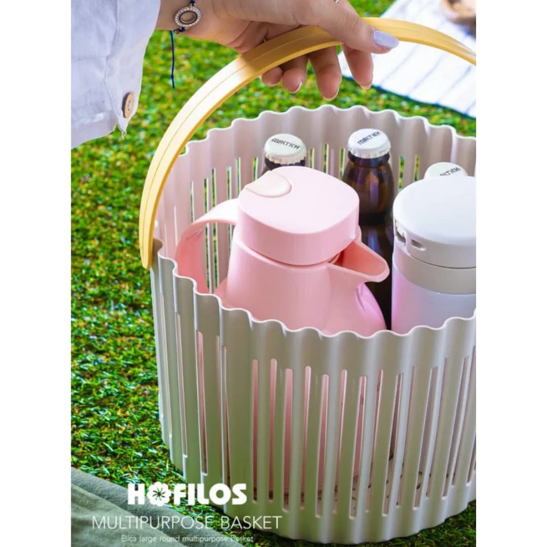 سبد دسته دار هوفیلوس Hofilos گرد بزرگ کد 4102 — تصویر ۲
