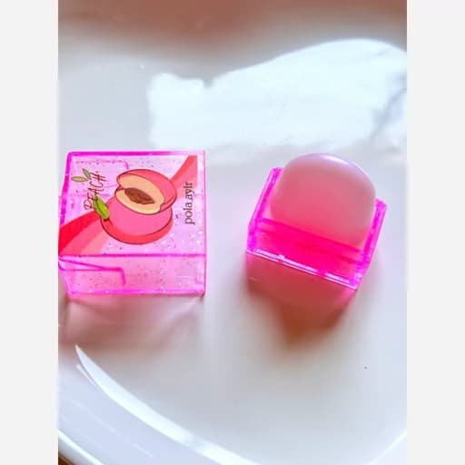 بالم لب کیوت فانتزی پینترستی توت فرنگی هلو رایحه خوشبو خوشمزه آبرسان مرطوب کننده — تصویر ۳