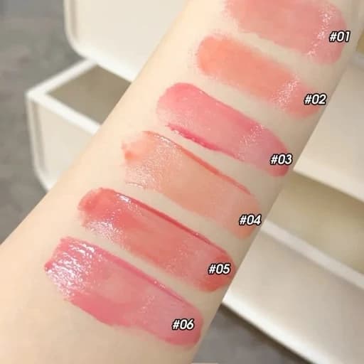 بالم لب پینترستی پایپونی گل لاله برق لب رنگی فانتزی خوشبو کیوت فانتزی پینترستی بالم لب رنگ دهنده نرم کننده آبرسان لب — تصویر ۳