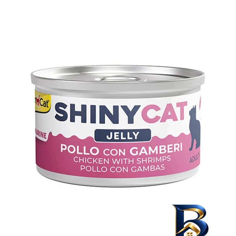 کنسرو غذای گربه بالغ جیم کت مدل Cat Canned Food با طعم مرغ و میگو وزن 70 گرم بسته 6 عددی — تصویر ۲
