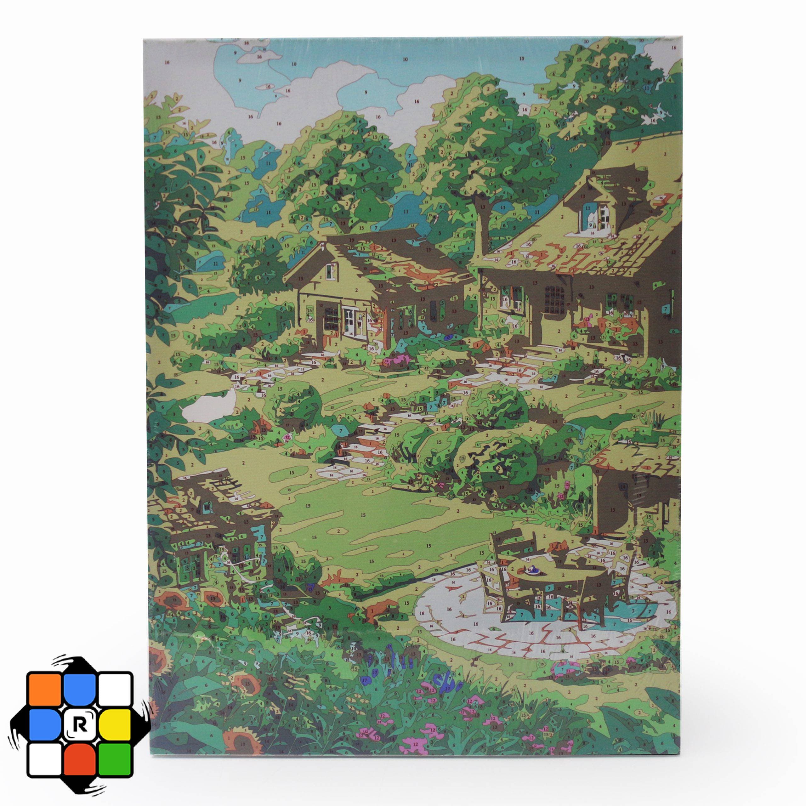 بوم رنگ آمیزی با آبرنگ سایز 40×30 ( 13 طرح ) — تصویر ۶