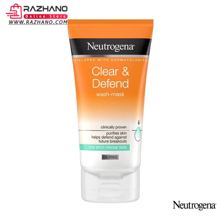 اسکراب لایه بردار پوست نوتروژینا مدل Clear Defend حجم 150 میلی لیتر
