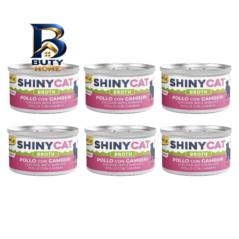 کنسرو غذای گربه بالغ جیم کت مدل Cat Food طعم مرغ و میگو وزن 70 گرم بسته 6 عددی — تصویر ۳
