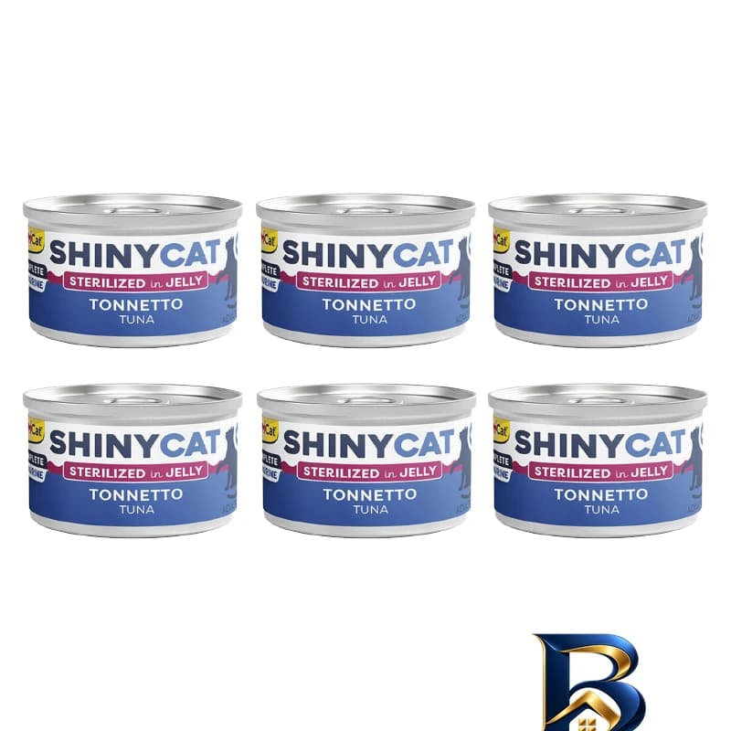 کنسرو غذای گربه بالغ جیم کت مدل Cat Food Sterilized Tuna in Jelly طعم ماهی تن وزن ۷۰ گرم بسته ۶ عددی اصل