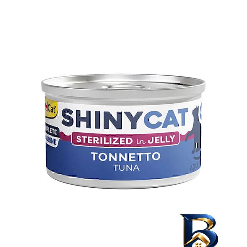 کنسرو غذای گربه بالغ جیم کت مدل Cat Food Sterilized Tuna in Jelly طعم ماهی تن وزن ۷۰ گرم بسته ۶ عددی اصل — تصویر ۲