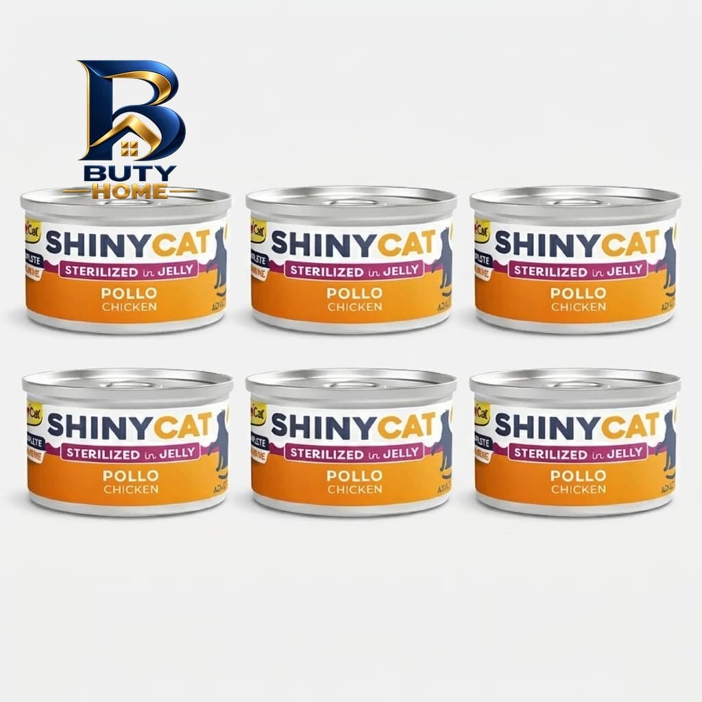 کنسرو غذای گربه بالغ جیم کت طعم مرغ مدل Cat Food Sterilized در ژله وزن 70 گرم بسته 6 عددی — تصویر ۷