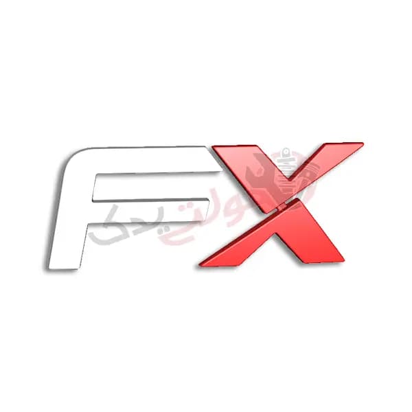 آرم نوشته FX درب صندوق عقب فونیکس FX