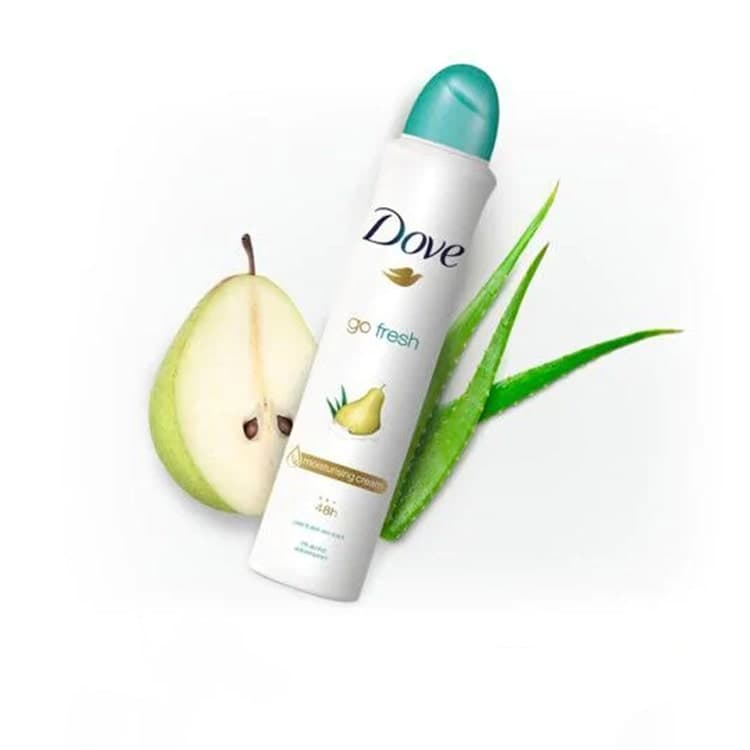 اسپری ضد تعریق زنانه داو رایحه گلابی مدل Go Fresh حجم 250 میلی لیتر — تصویر ۳