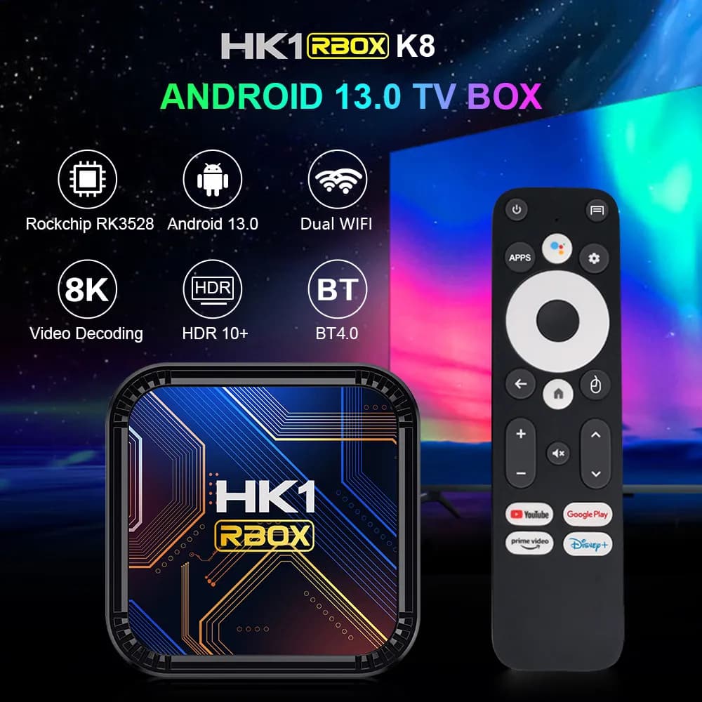 اندروید باکس HK1 K8s 4GB 64GB — تصویر ۲
