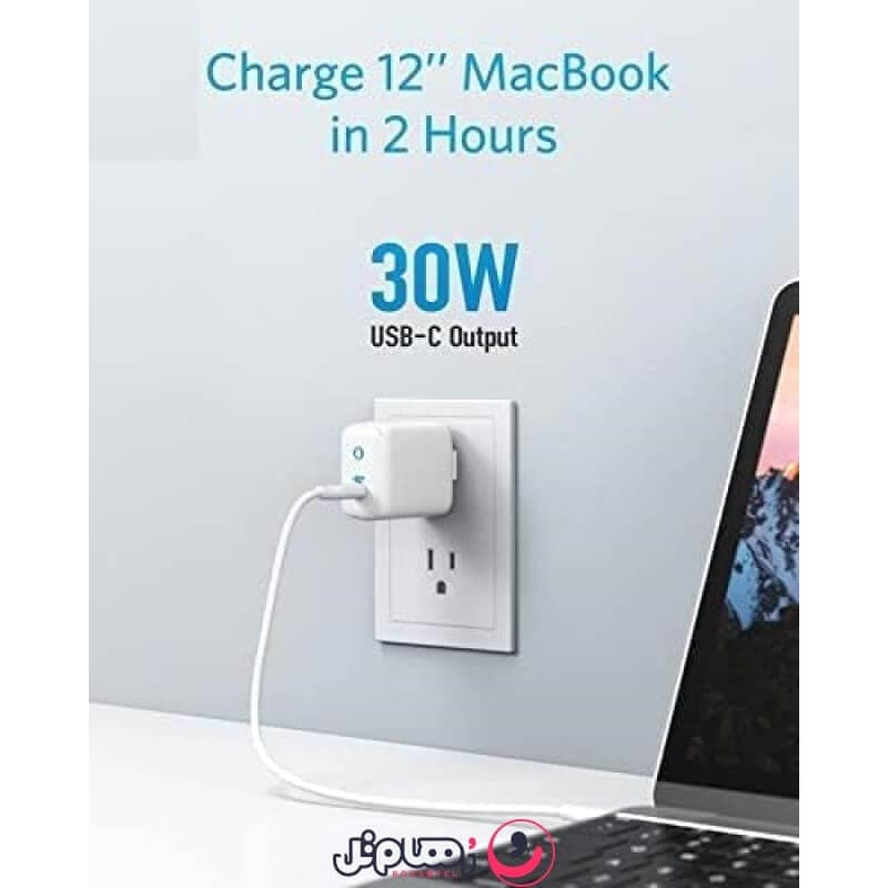 شارژر دیواری انکر 30 وات مدل Anker PowerPort III mini A2615L21 — تصویر ۴