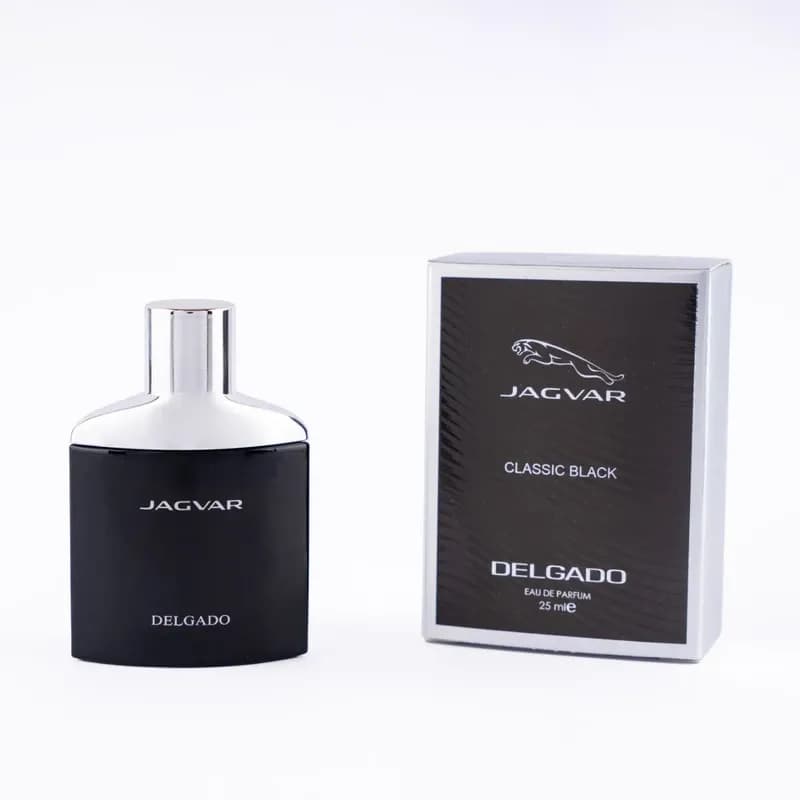 عطر جیبی مردانه دلگادو مدل جگوار رایحه تلخ ۲۵ میل