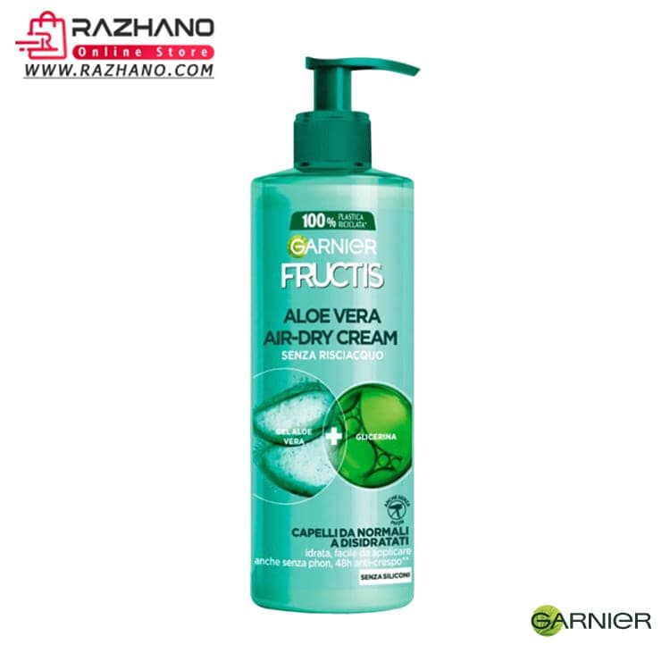 ماسک مو گارنیر مدل Aloe Vera Air-Dry حجم 400 میلی لیتر
