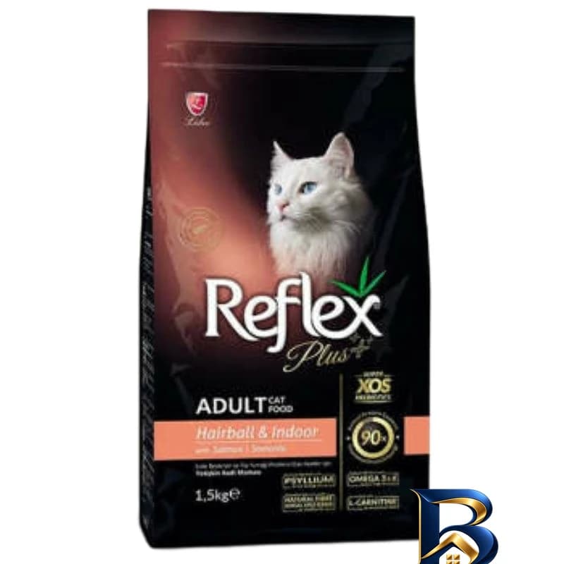 غذای خشک گربه رفلکس پلاس مدل Hairball &amp; Indoor وزن ۱.۵ کیلوگرم
