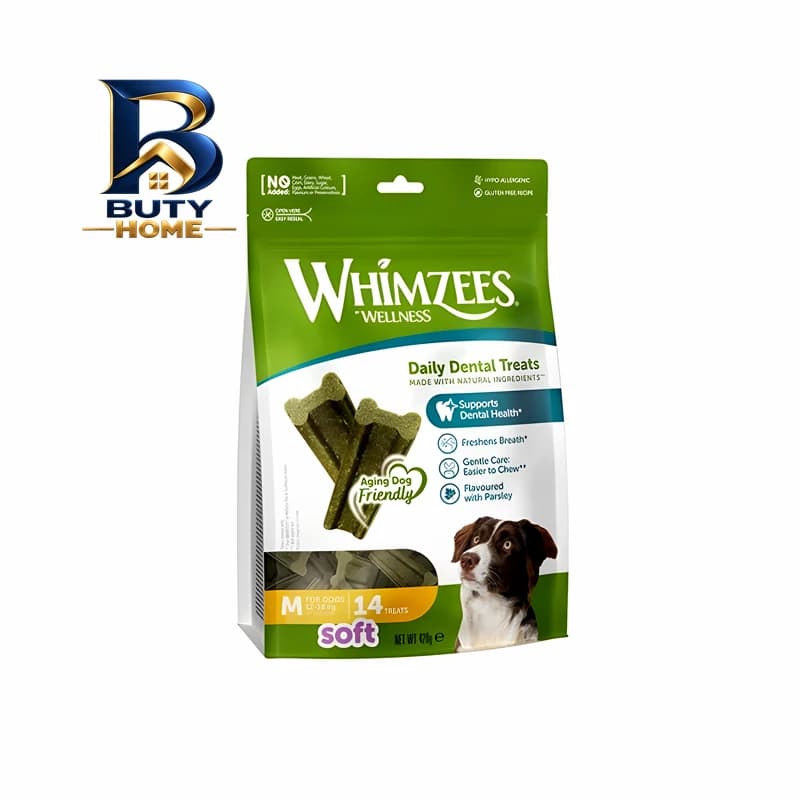 تشویقی سگ ویمزس مدل SOFT Dog Chews M طعم میوه ای و سبزیجات وزن 420 گرم