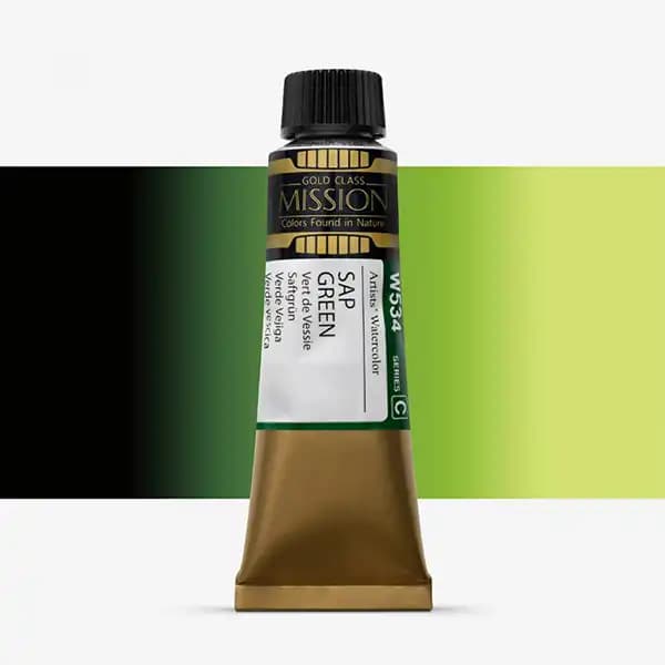 آبرنگ میشن Gold Class سری C رنگ (Sap Green W534)