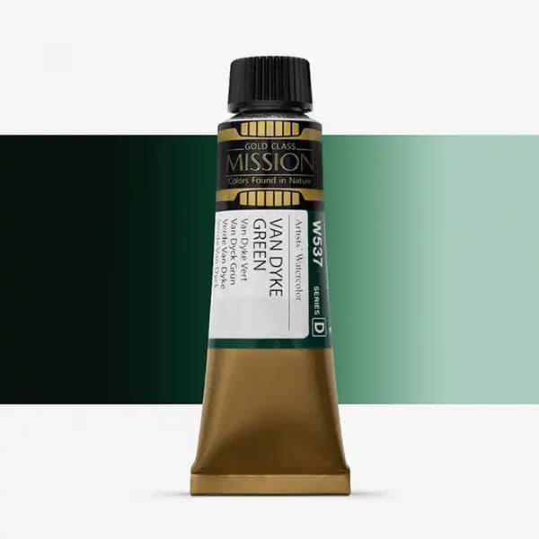 آبرنگ میشن Gold Class سری D رنگ (Vandyke Green W537)