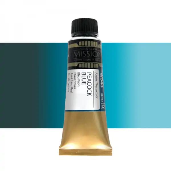 آبرنگ میشن Gold Class سری D رنگ (Peacock Blue W543)