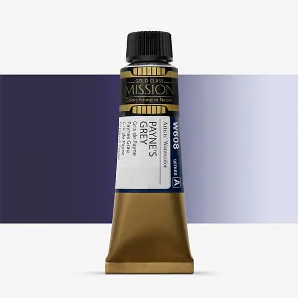 آبرنگ میشن Gold Class سری A رنگ (Payne’s Grey W608)