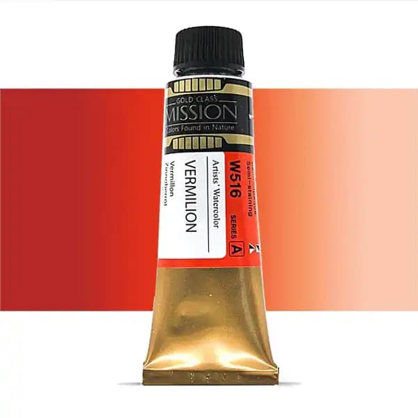 آبرنگ میشن Gold Class سری A رنگ (Vermilion W516)