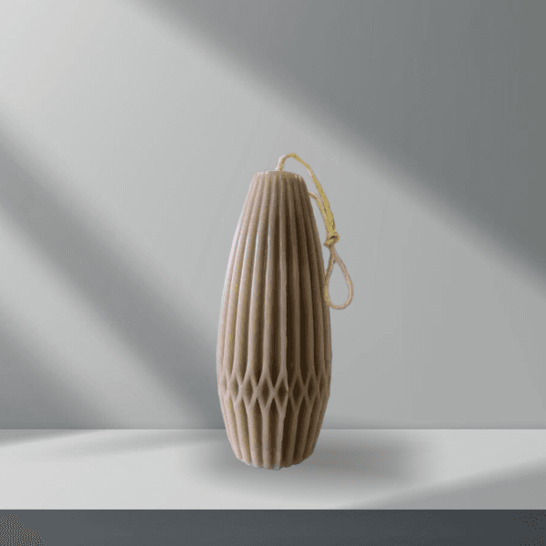 شمع دکوری خمره ای نسکافه ای