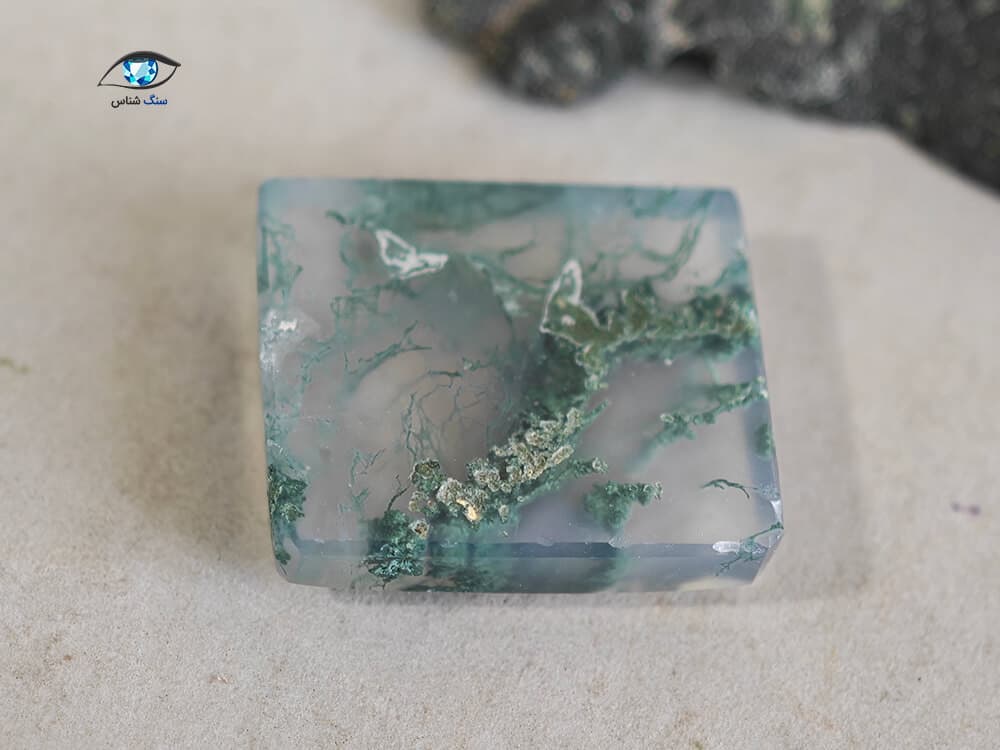 عقیق خزه ای طبیعی 2.2 گرم — تصویر ۳