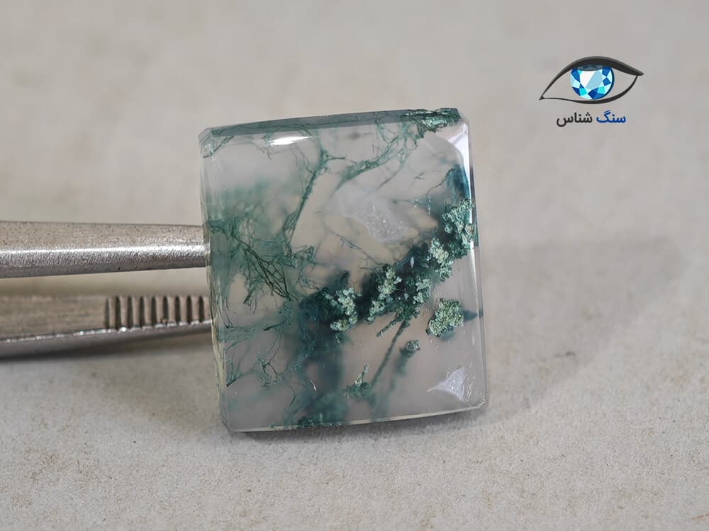 عقیق خزه ای طبیعی 2.2 گرم — تصویر ۴