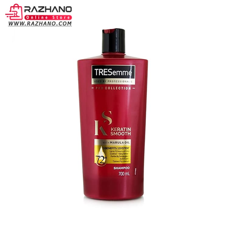 شامپو ترزمه مدل Keratin Smooth حاوی کراتین مناسب انواع مو 700 میل