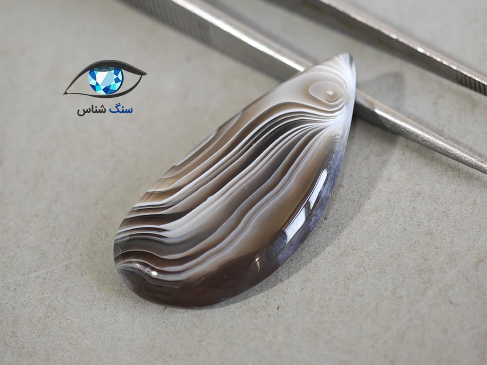 عقیق سلیمانی اشکی 6 گرم — تصویر ۳