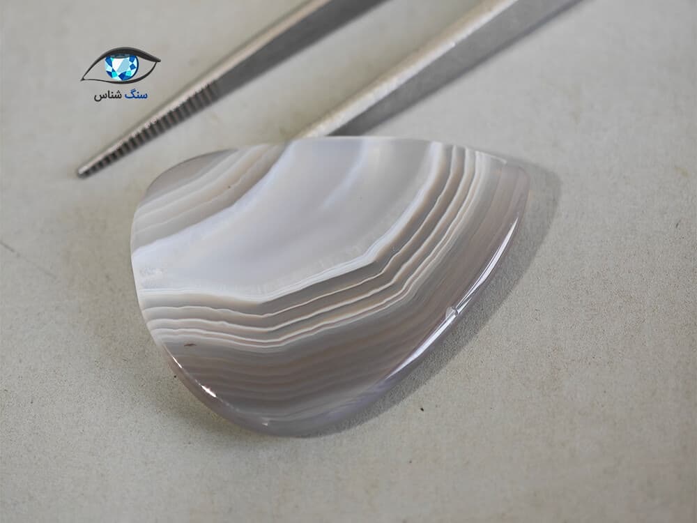 عقیق نواری اشکی 4.5 گرم — تصویر ۳